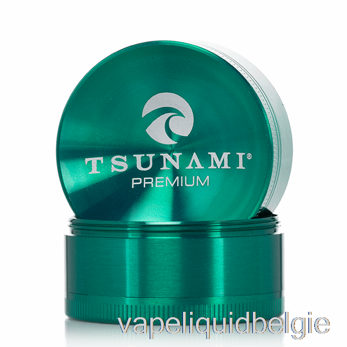 Vape België Tsunami 1.9inch 4-delige Verzonken Top Grinder Groen (50mm)